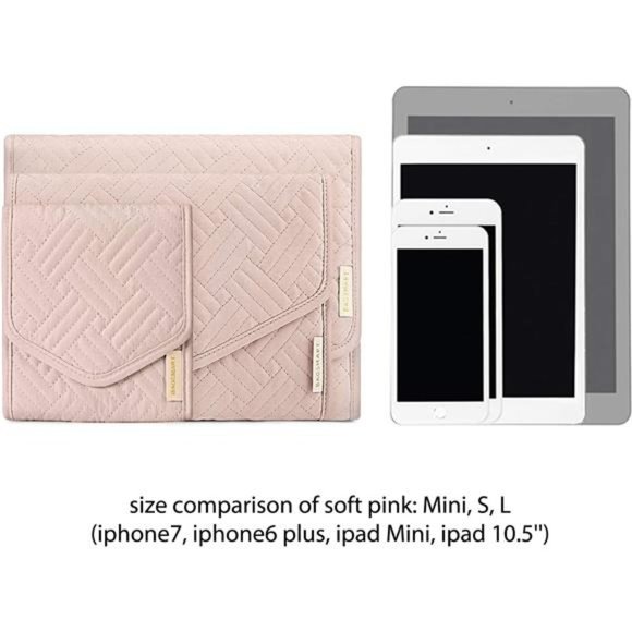 Travel Jewelry Organizer Case Foldable Jewelry Roll for Journey, Black - Picture 5 of 7